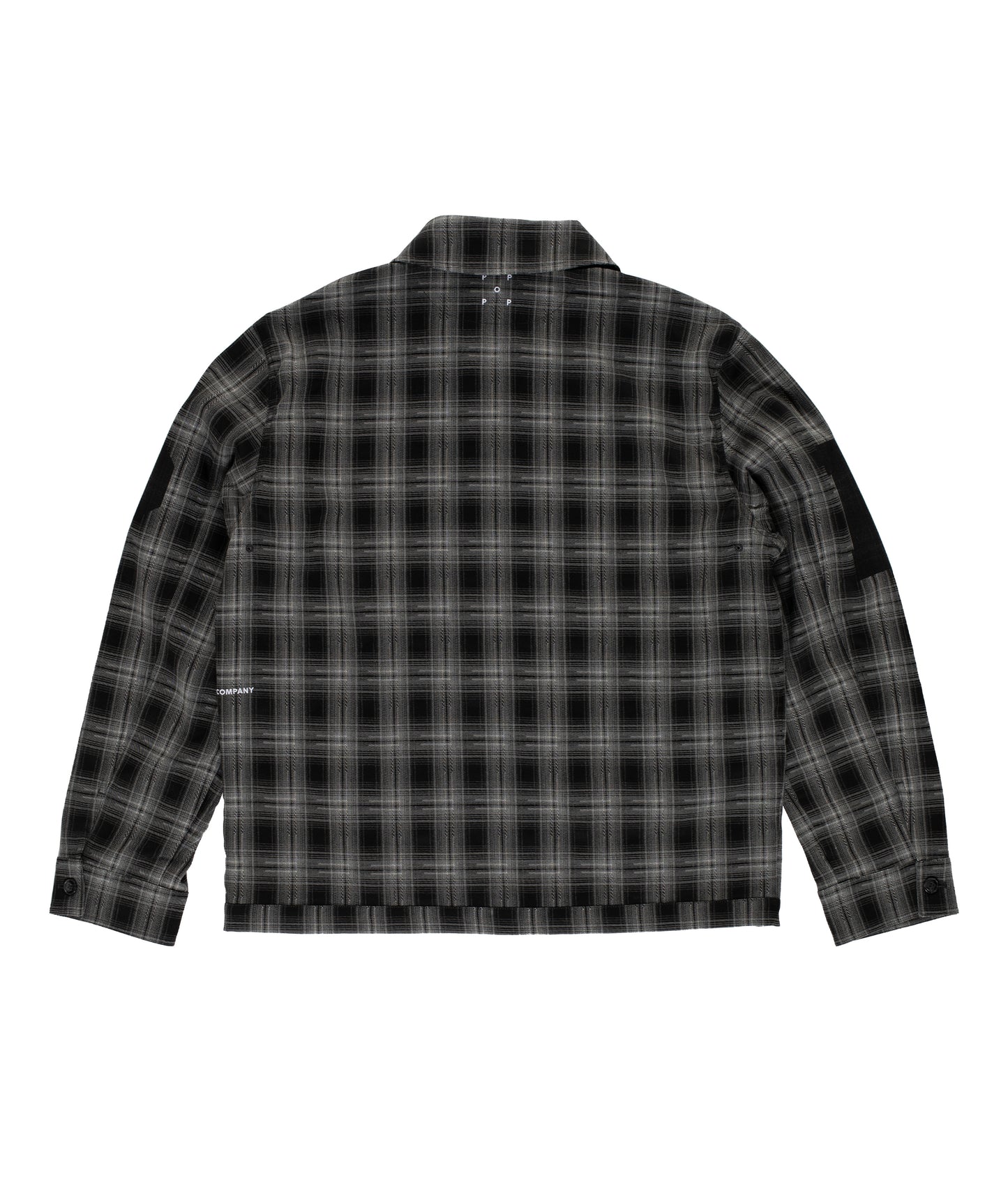 Pop Trading, CHECKED FOOTBALL JACKET, CHARCOAL