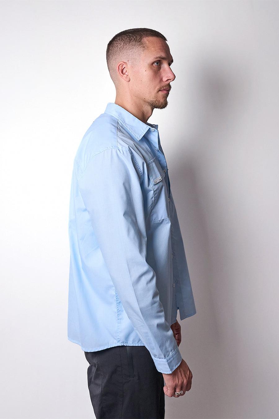 LAU LAU, Solid Shirt, Blue
