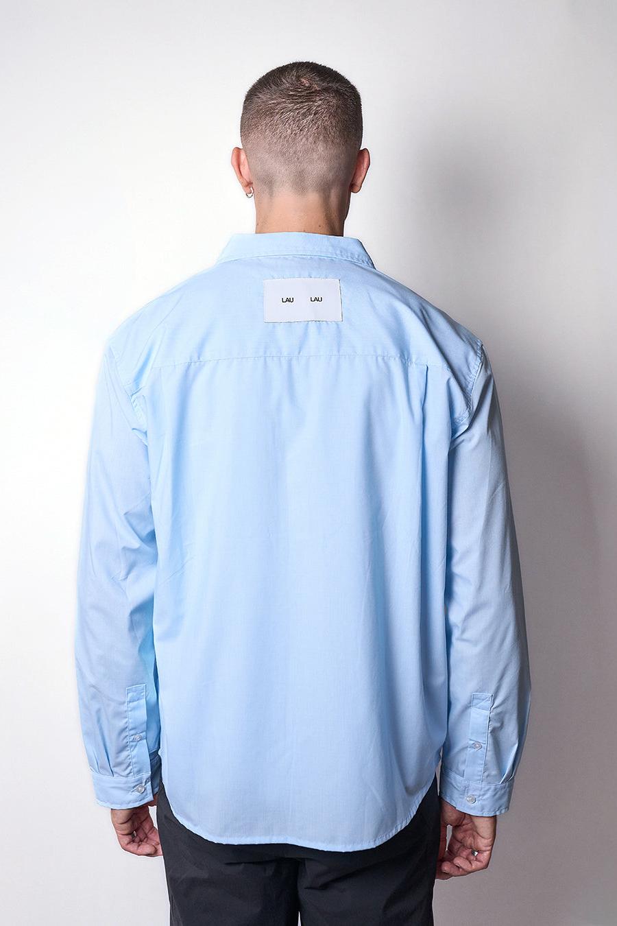 LAU LAU, Solid Shirt, Blue
