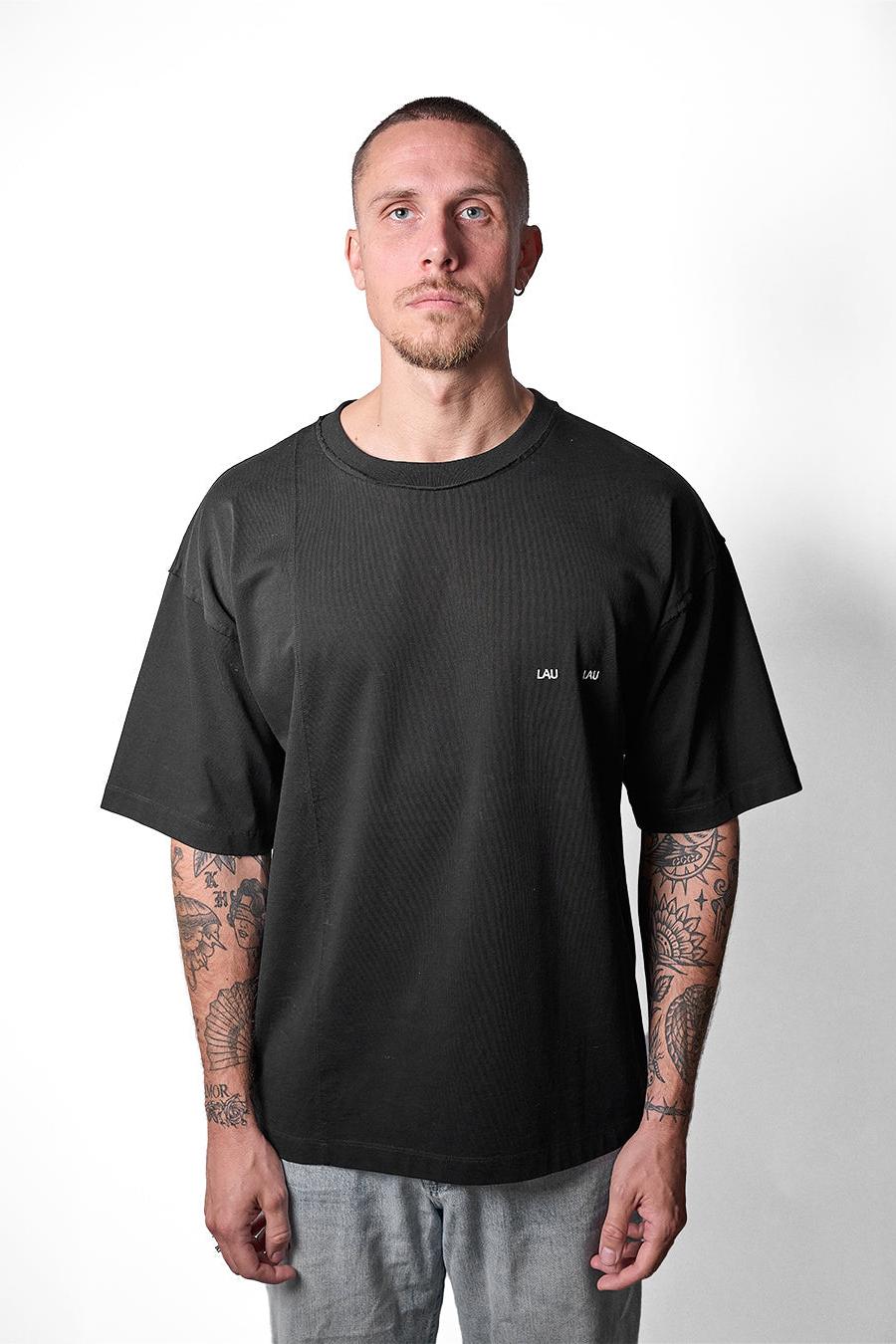 LAU LAU, Logo Tee, BLACK