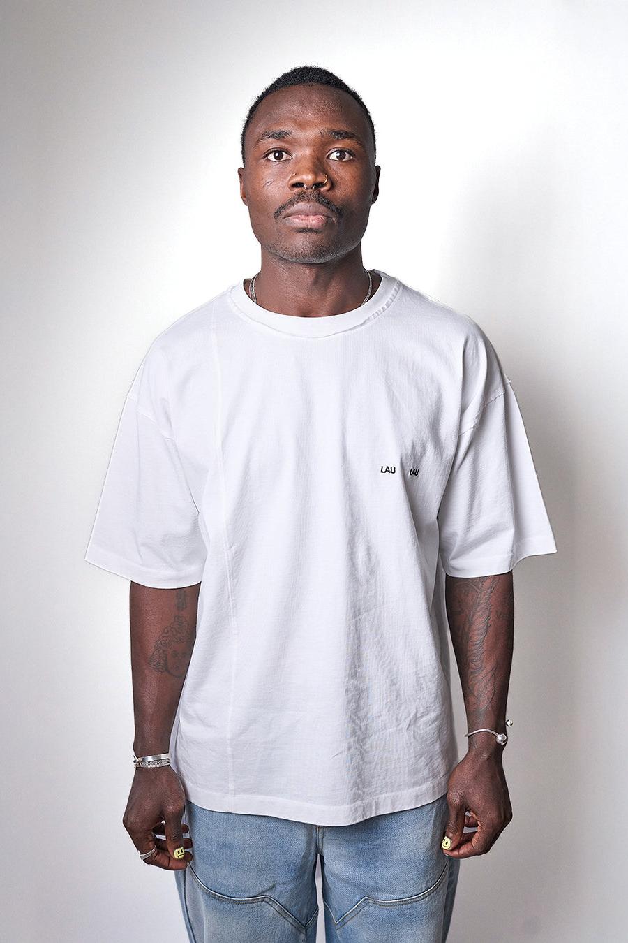 LAU LAU, Logo Tee, White