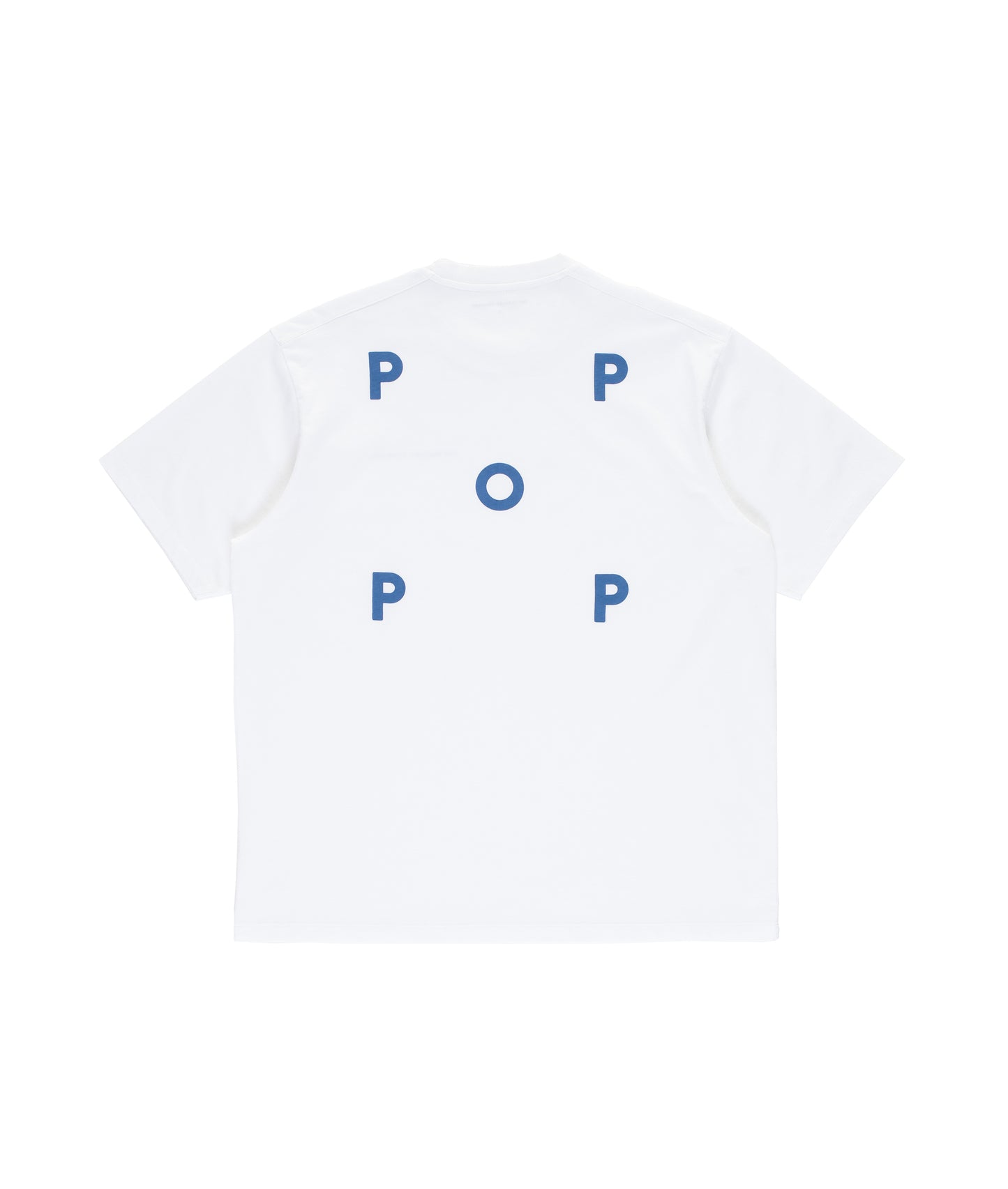 Pop Trading, LOGO T-SHIRT, WHITE/DUTCH BLUE
