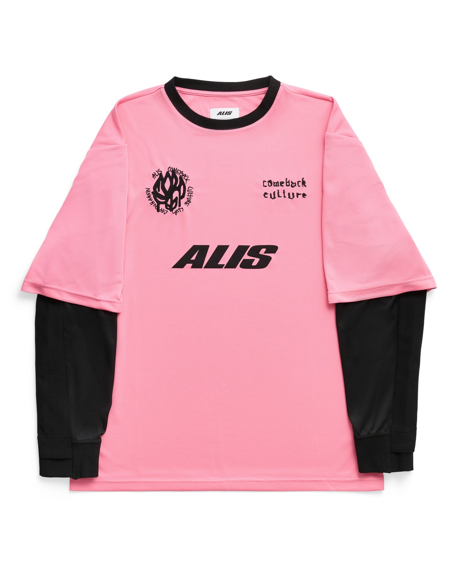 ALIS, Comeback Club 2-layer Jersey, Pink / Black
