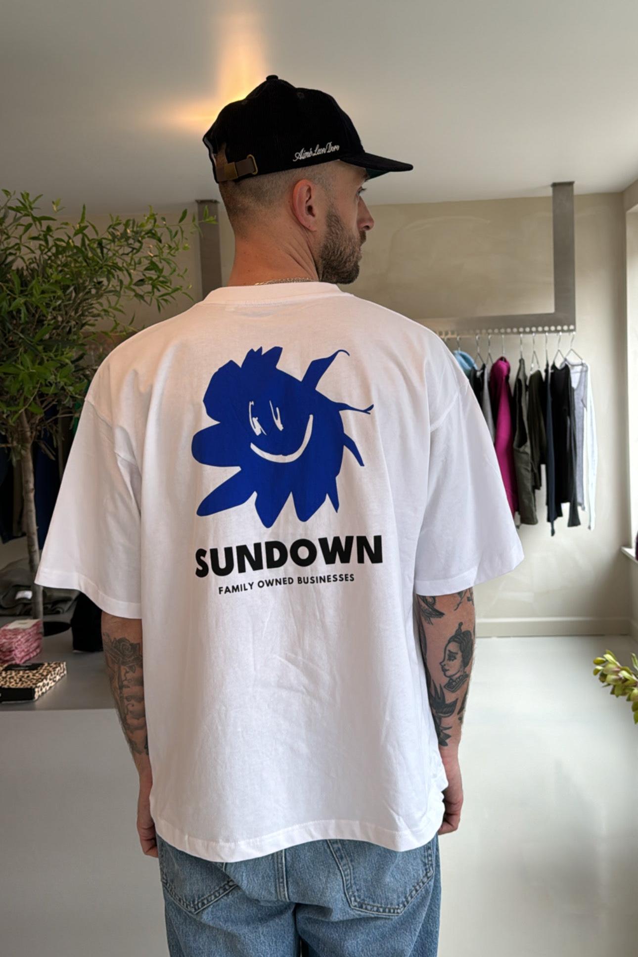 SUNDOWN, Sunni Box Tee, White