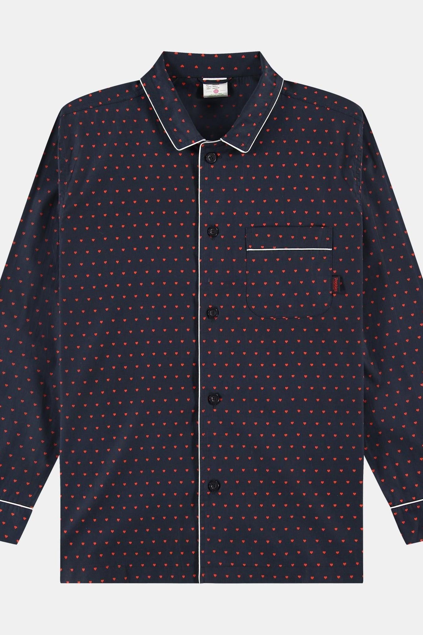 Pockies, Luv Pyjama Shirt, Navy