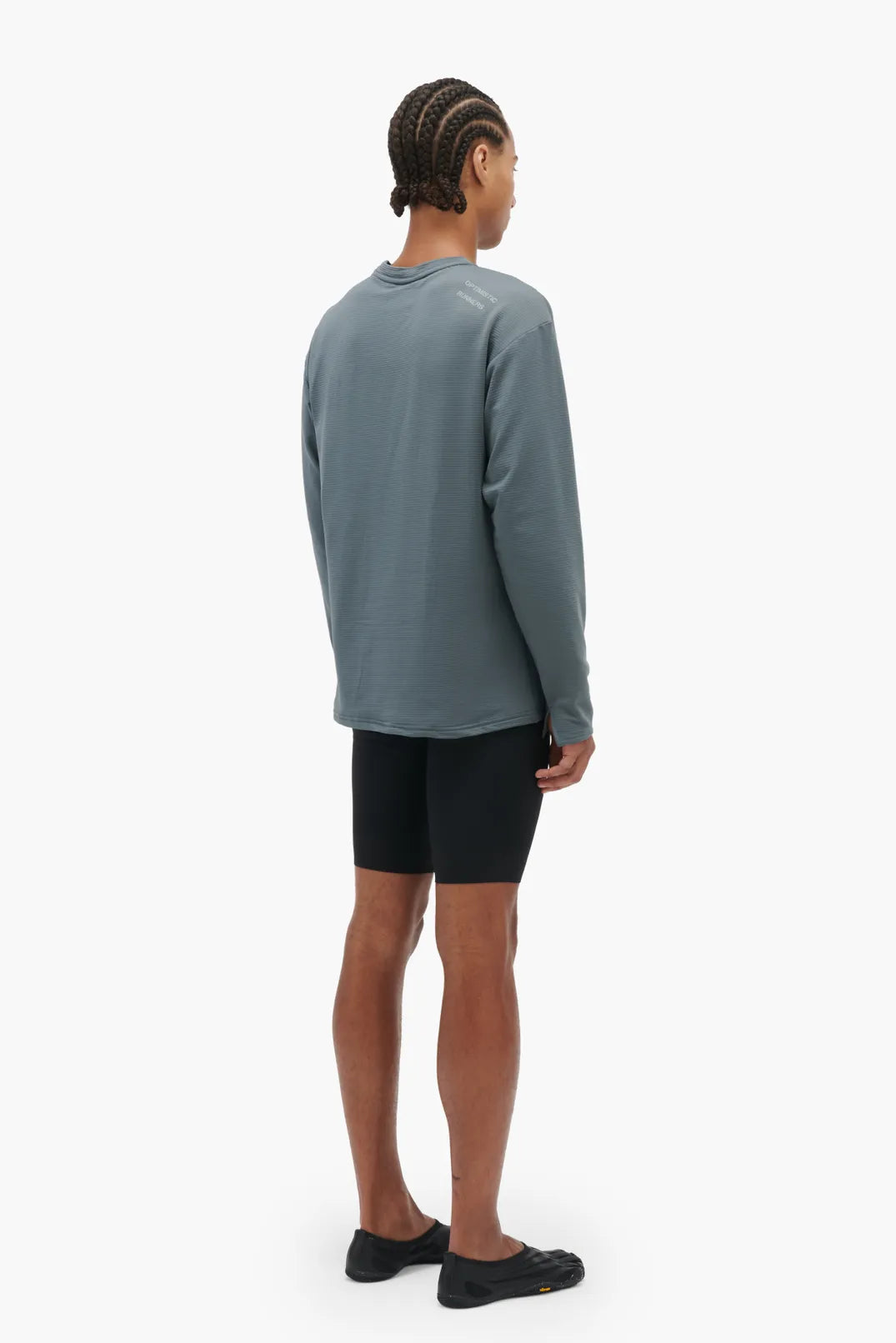 Optimistic Runners, Warm Longsleeve, Metallic Grey