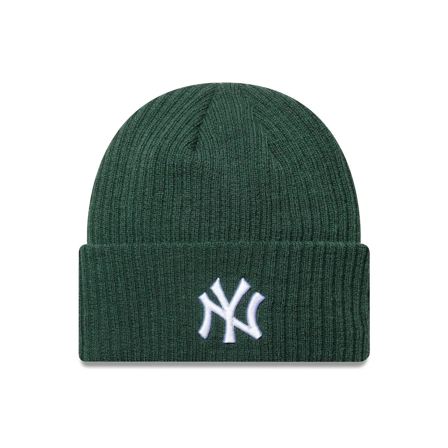New Era, New York Yankees Wide Cuff Knit Beanie Hat, Green