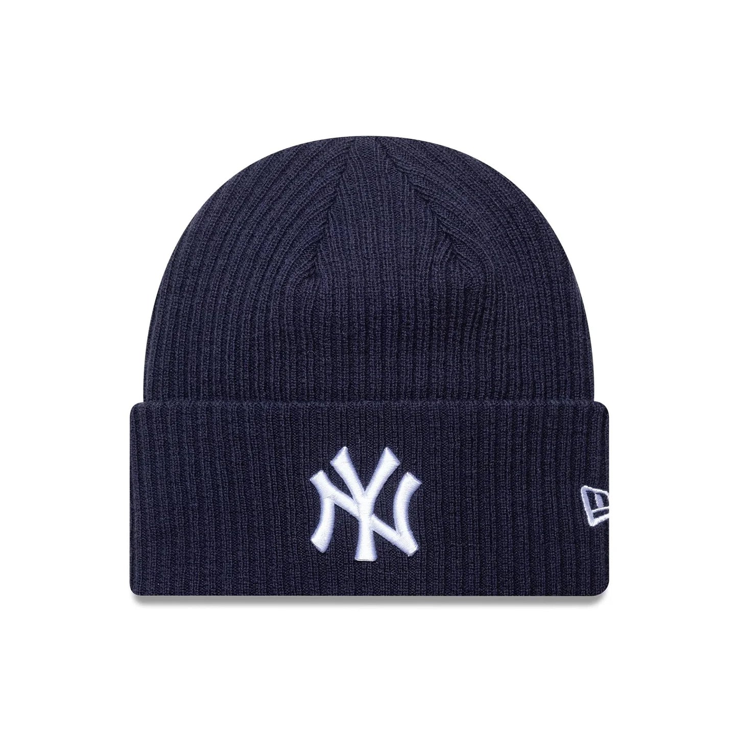 New Era, New York Yankees Wide Cuff Knit Beanie Hat, Navy