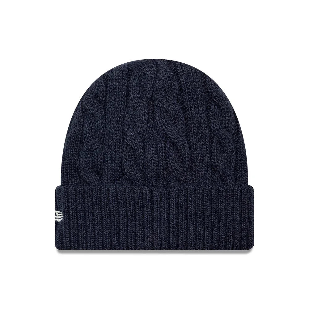 New Era, New York Yankees Short Skull Knit Beanie Hat, Navy