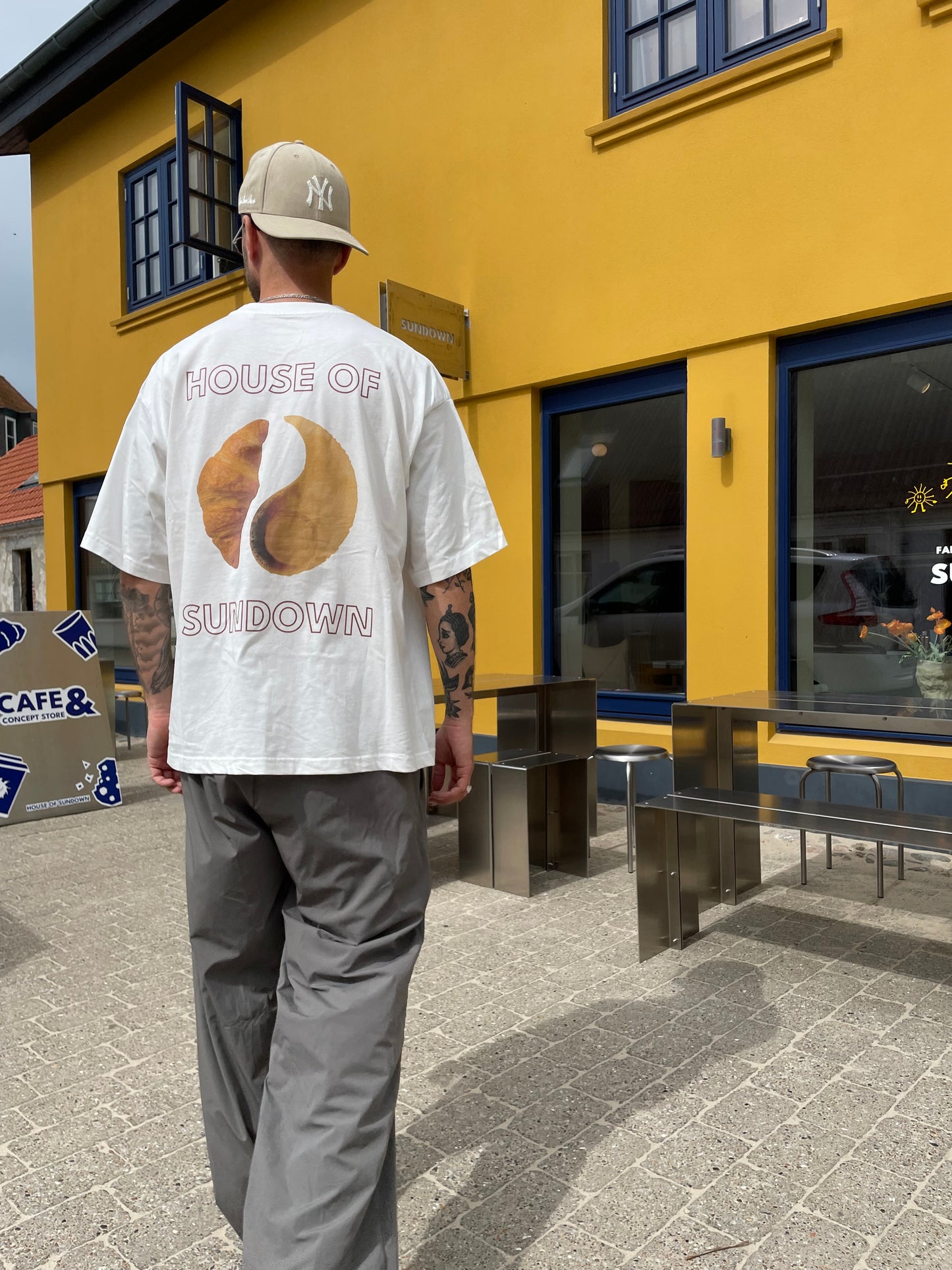 SUNDOWN, Perfect balance tee, Hvid