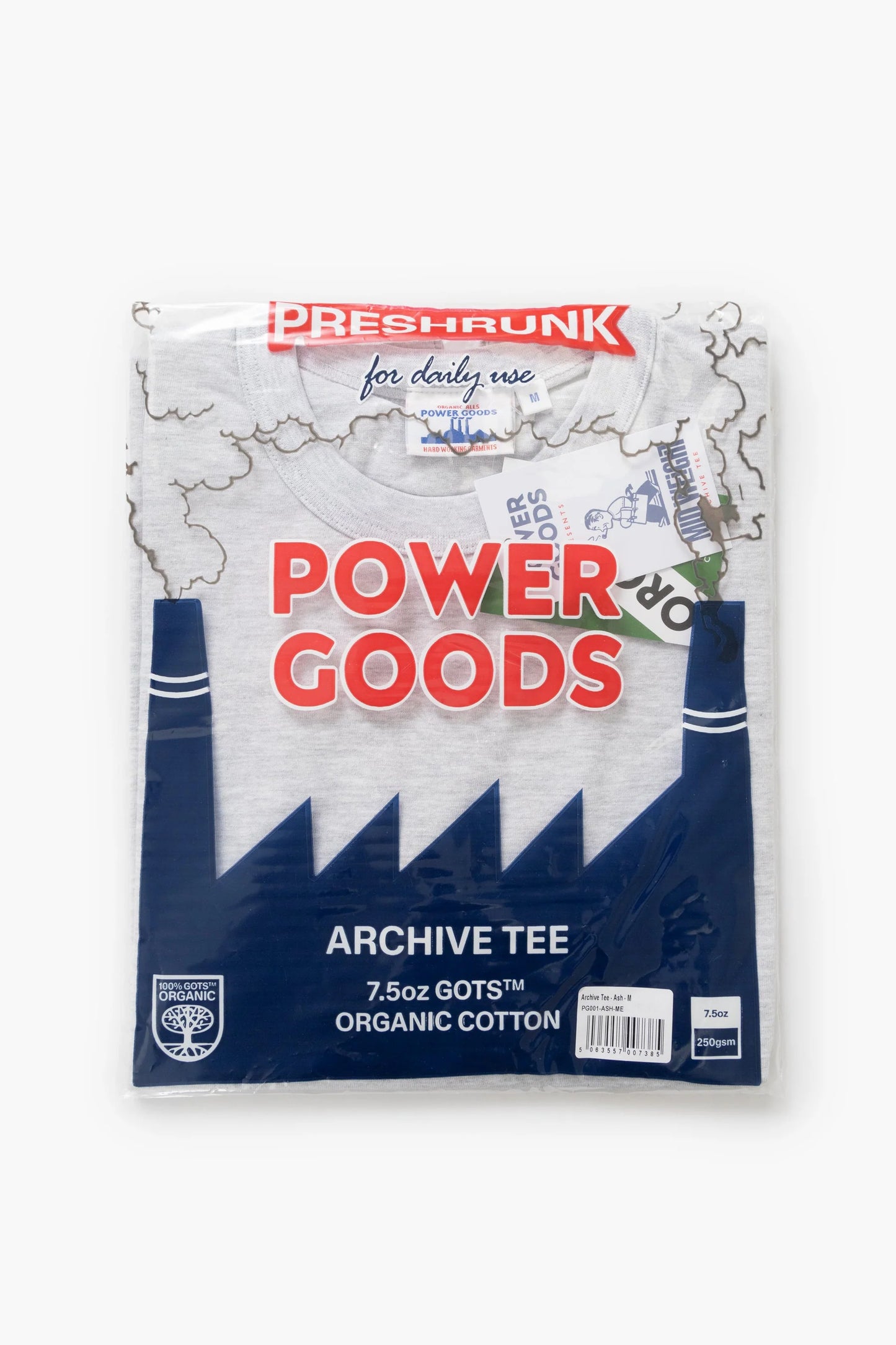 POWER GOODS, Archive T-Shirt, Ash