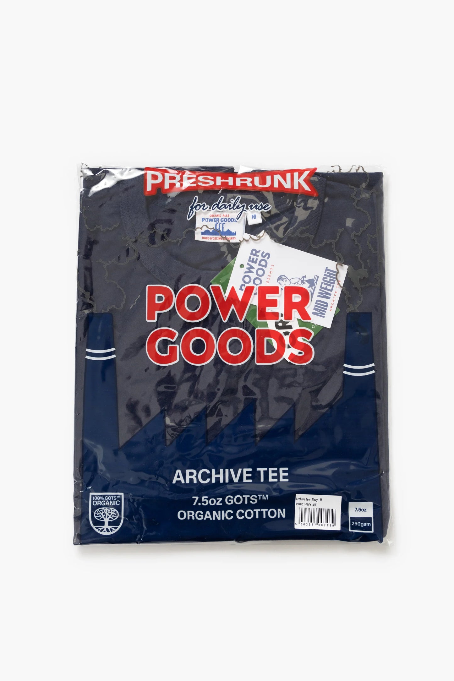 POWER GOODS, Archive T-Shirt, Navy