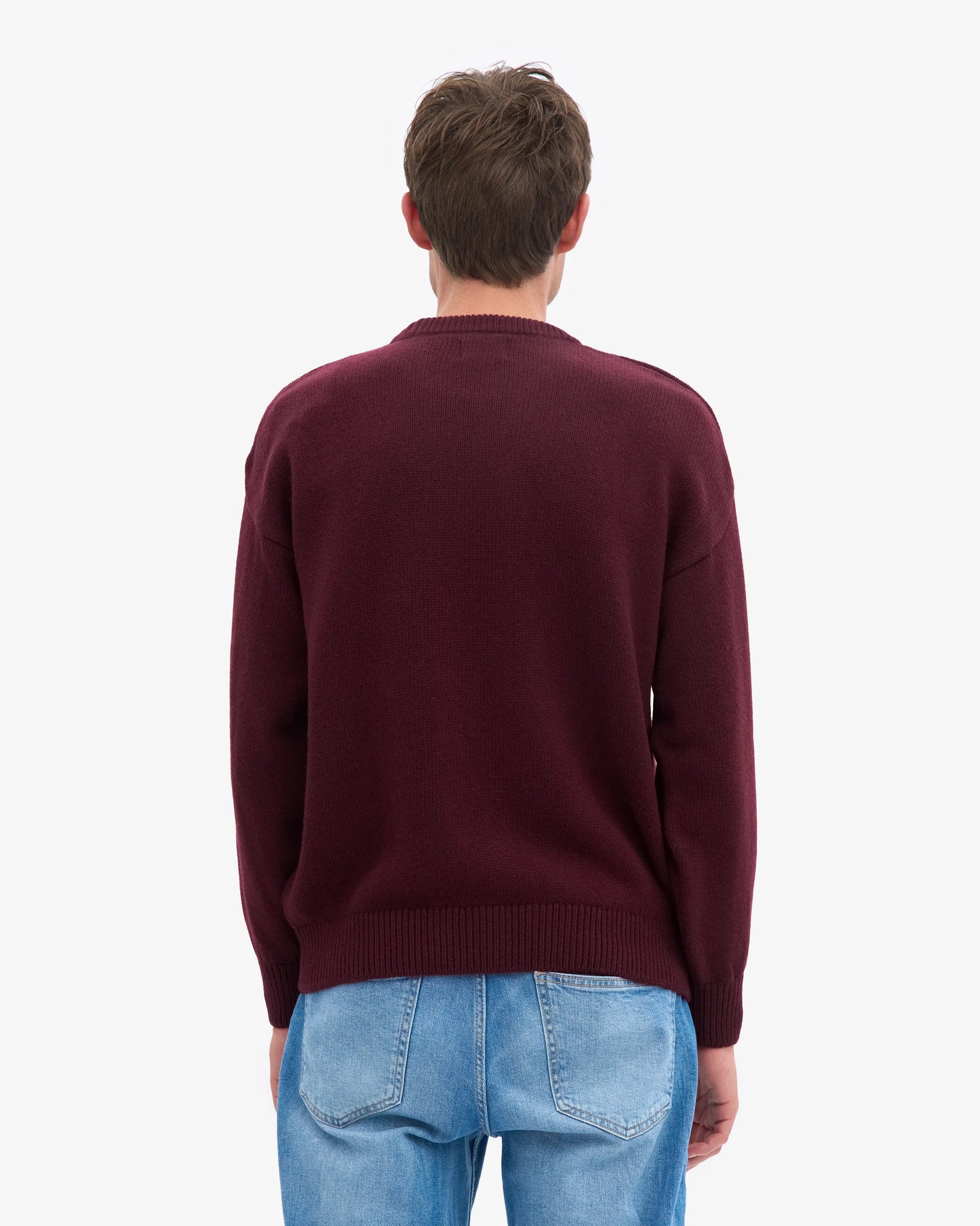 Colorful Standard, Oversized Merino Wool Crew, Oxblood Red