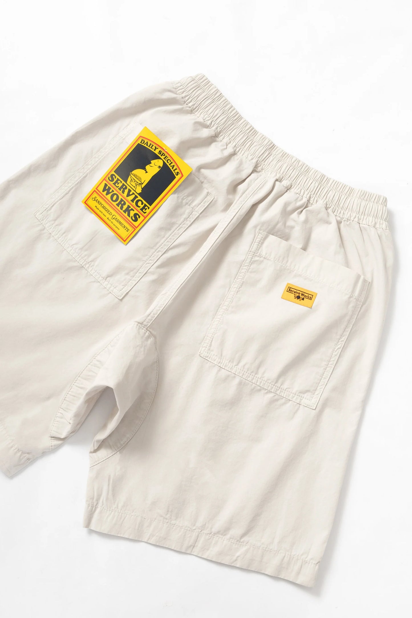 Service Works, Poplin Chef Shorts, Salt