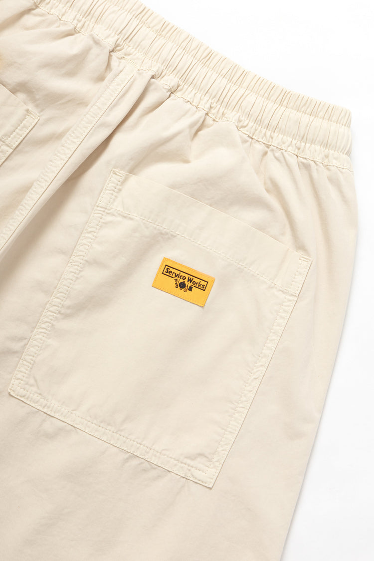 Service Works, Poplin Chef Shorts, White Oak
