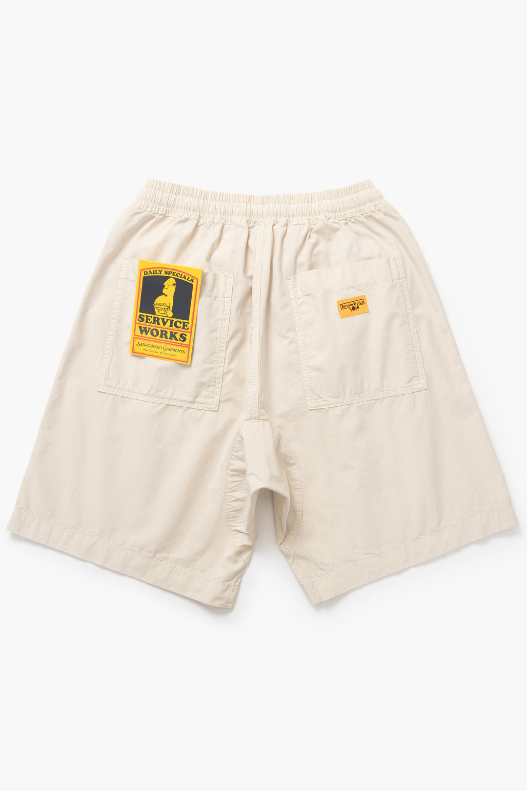 Service Works, Poplin Chef Shorts, White Oak