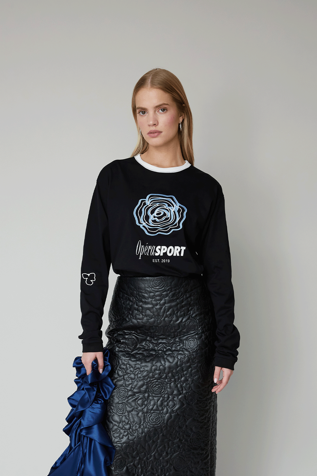 OperáSport, David Unisex Langærmet T-shirt, Sort