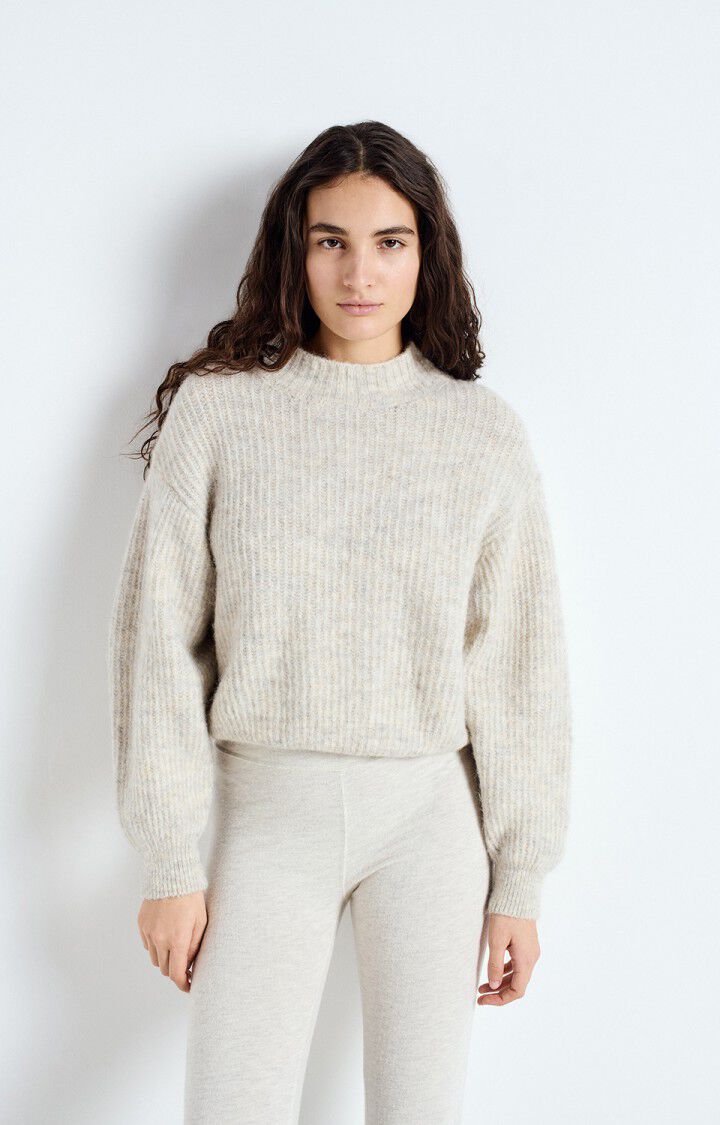 American Vintage, Women's jumper East, Melange powder snow