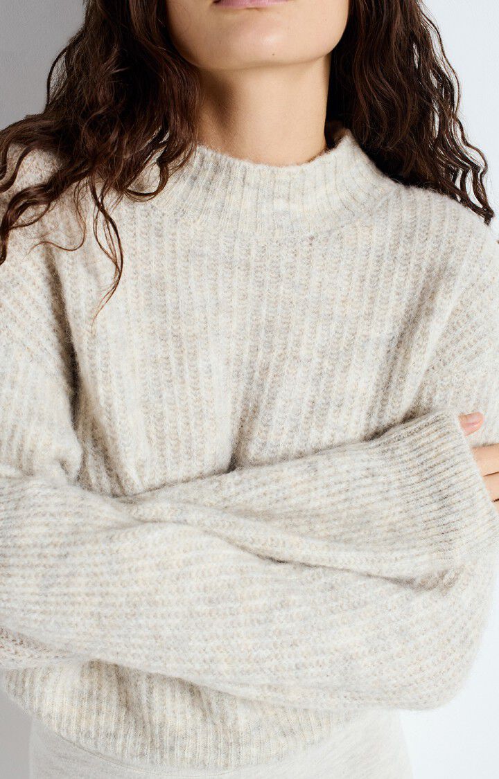 American Vintage, Women's jumper East, Melange powder snow
