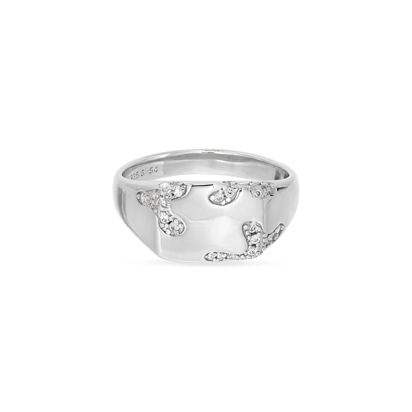 Jane Kønig, Iced Signet Ring, Sølv