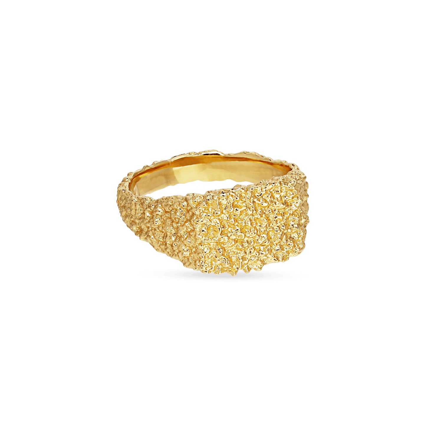 Jane Kønig, Organic Signet Ring, 18K forgyldt sterling sølv.