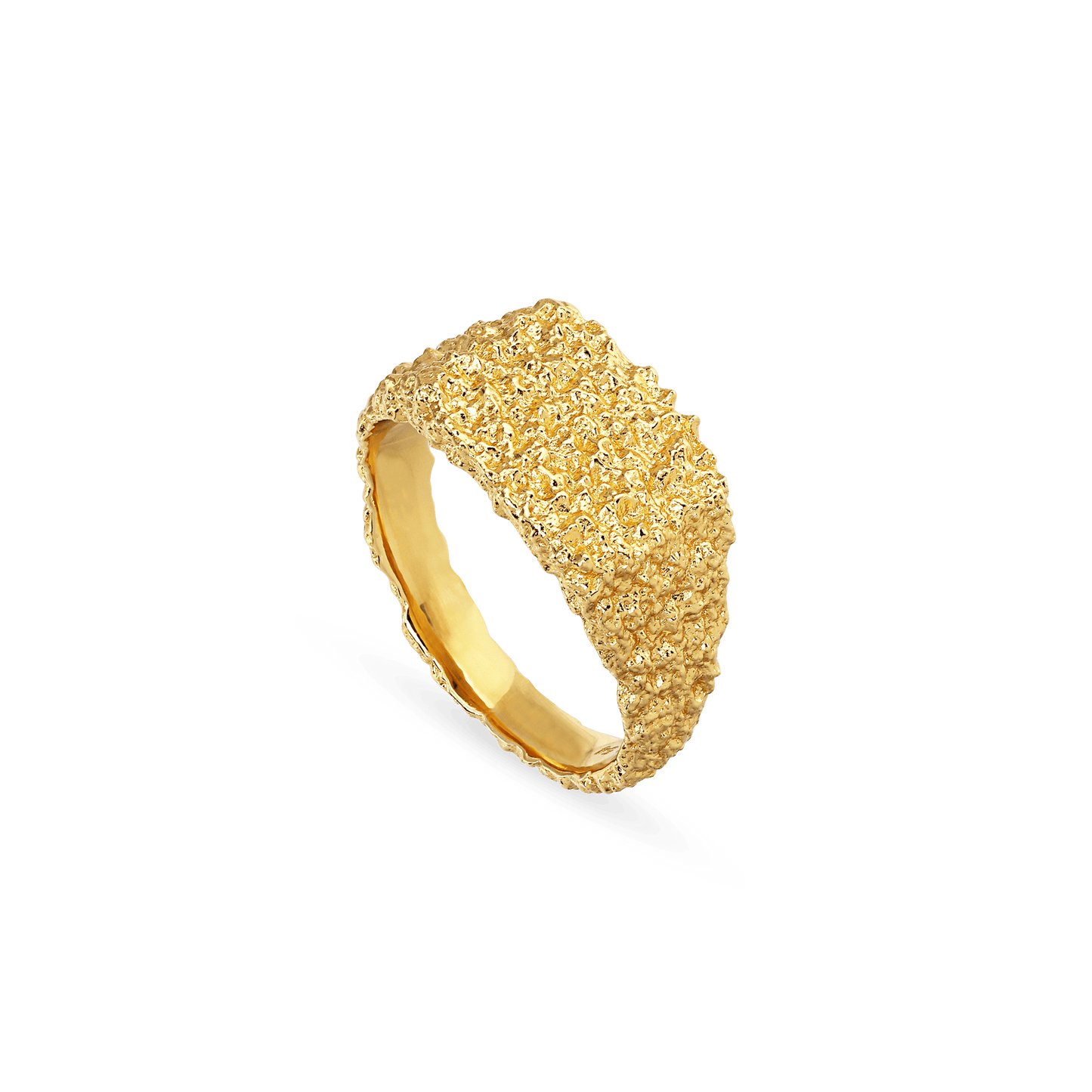 Jane Kønig, Organic Signet Ring, 18K forgyldt sterling sølv.