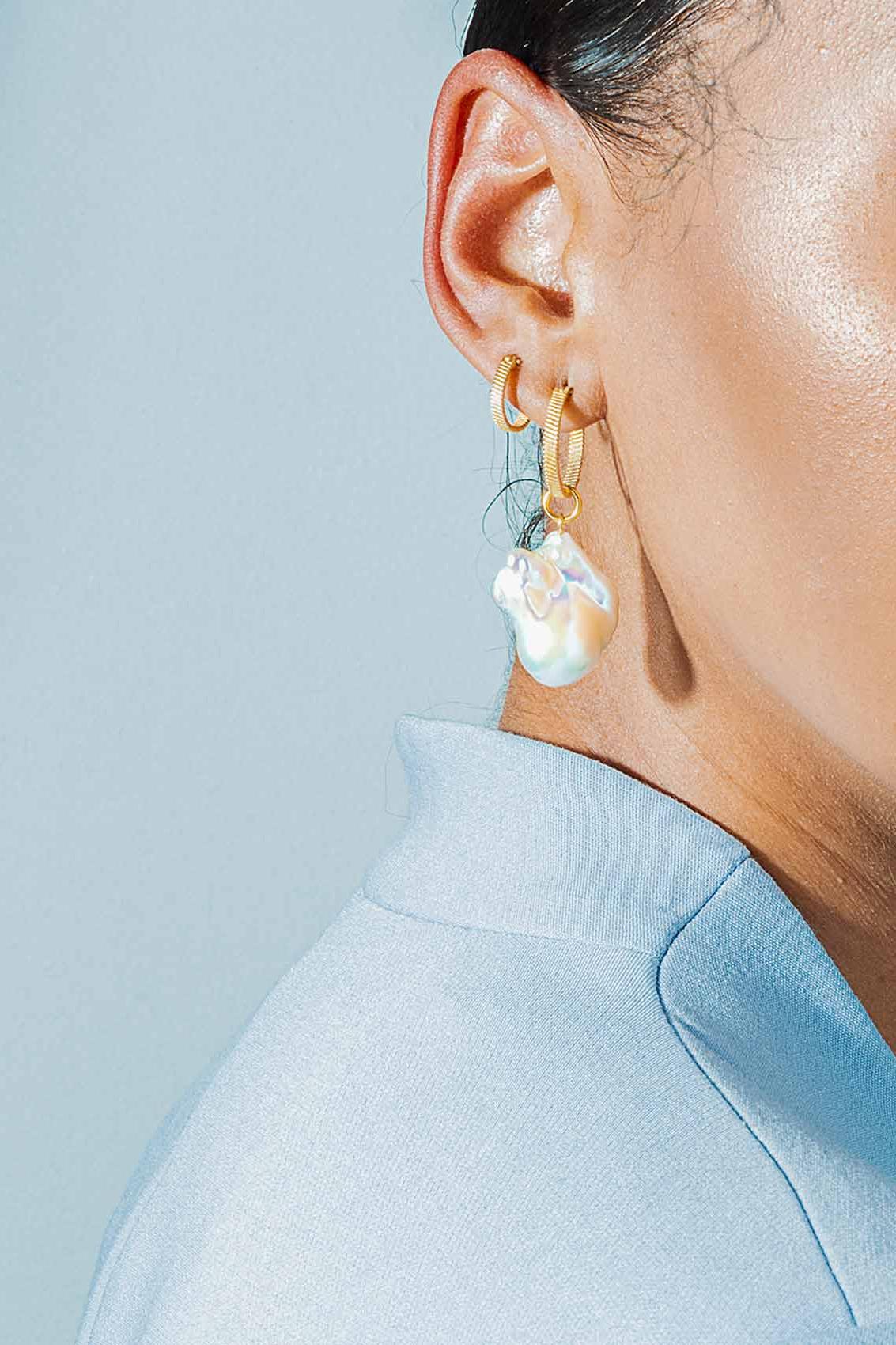 Vincent, Fortune Teller Creol Øreringe, Forgyldt, Str M