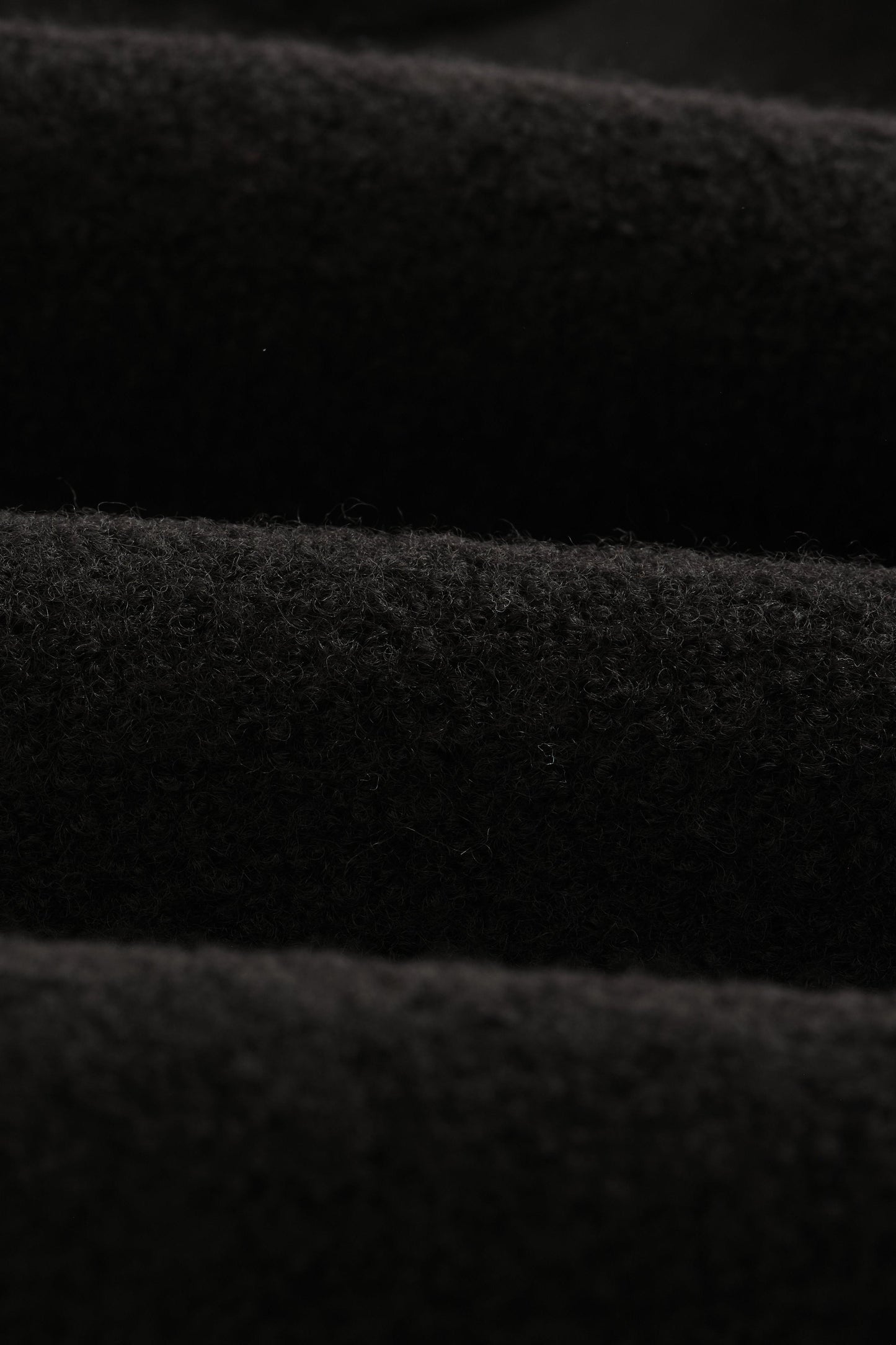 Wax London, GRANT JACKET FELT WOOL, BLACK