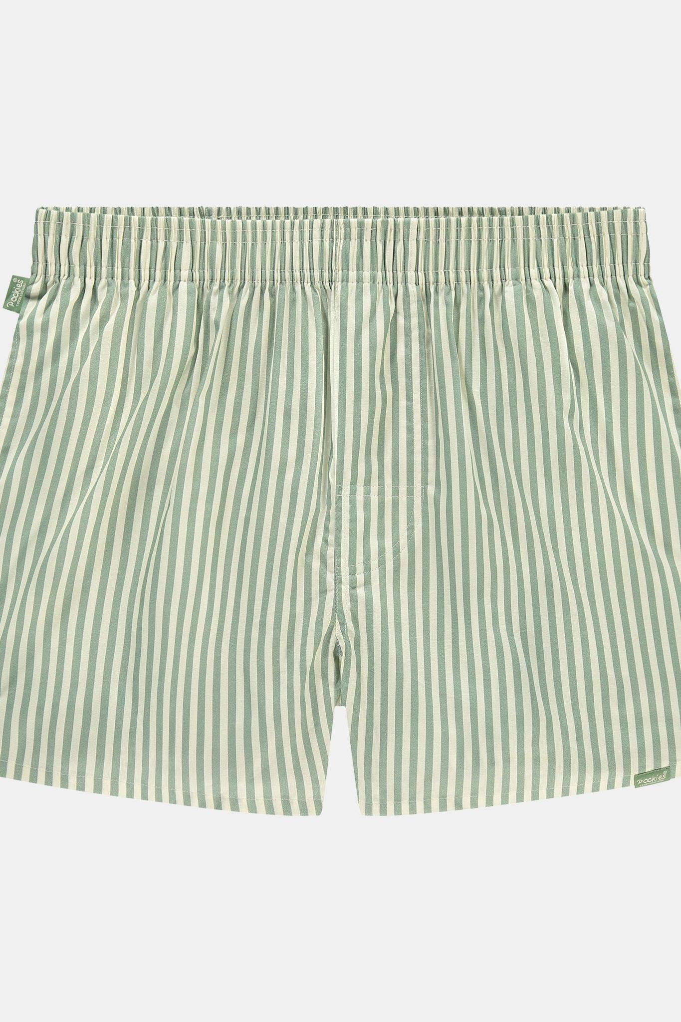Pockies, Green Striped Boxer Shorts