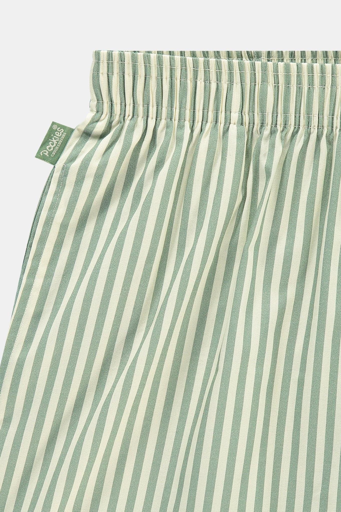 Pockies, Green Striped Boxer Shorts