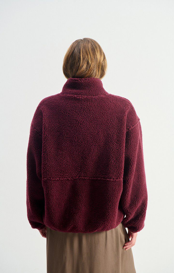 American Vintage, Hoktown Fleece Jacket, Burgundy Melange