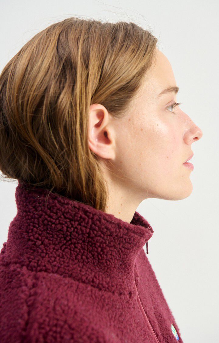 American Vintage, Hoktown Fleece Jacket, Burgundy Melange