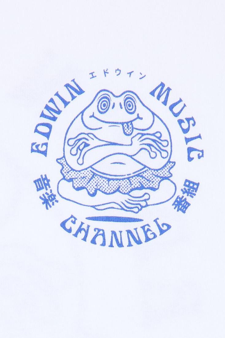 EDWIN, Music Channel T-shirt, White