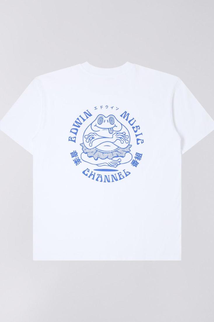 EDWIN, Music Channel T-shirt, White