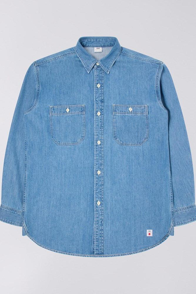EDWIN, Work Shirt, Blue Light Used