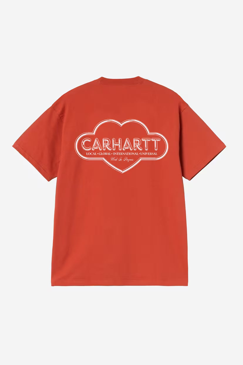 Carhartt WIP, S/S Cloud Heart T-Shirt, Red
