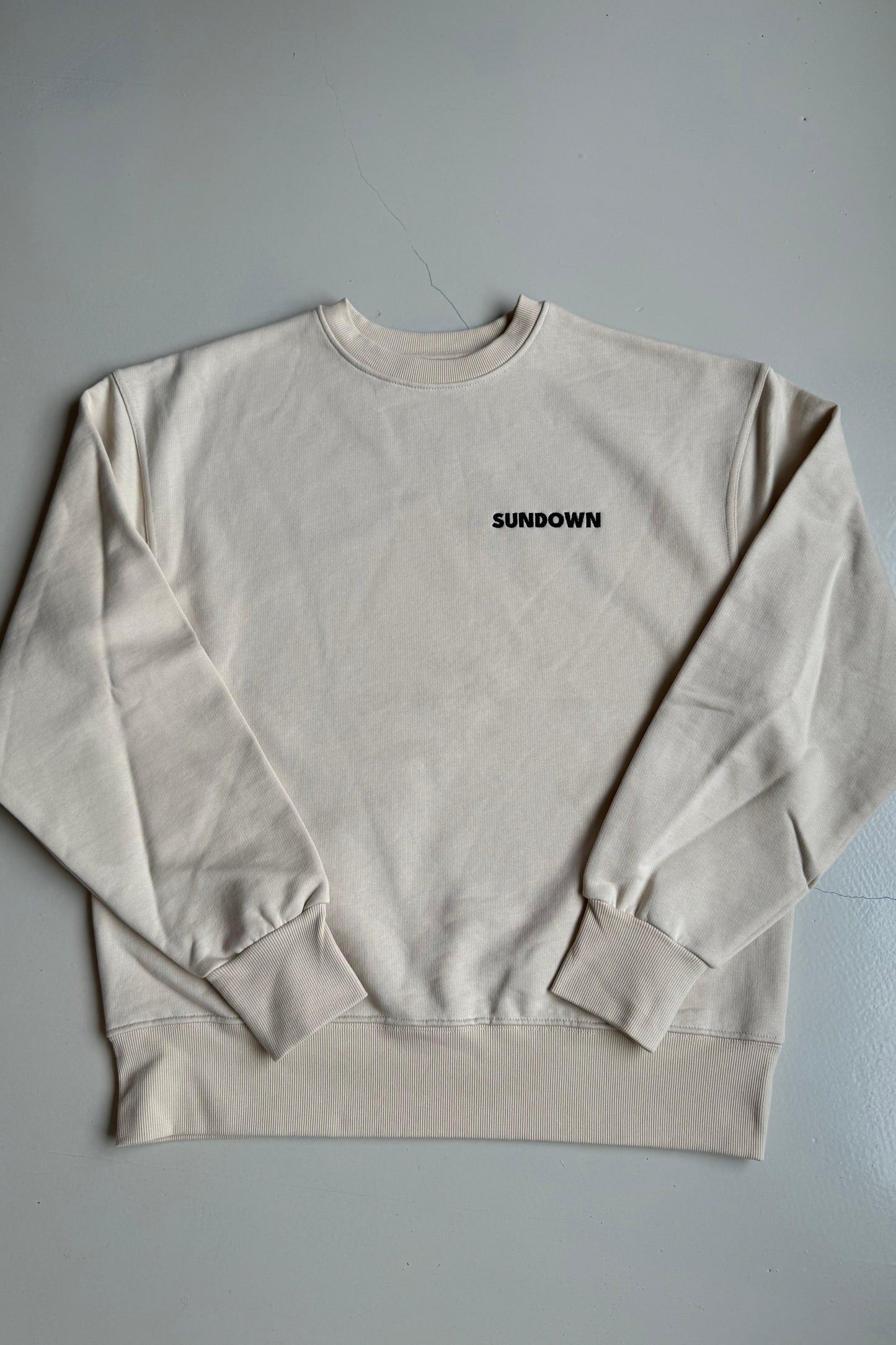 SUNDOWN, Sunni Heavy Crewneck, Ecru