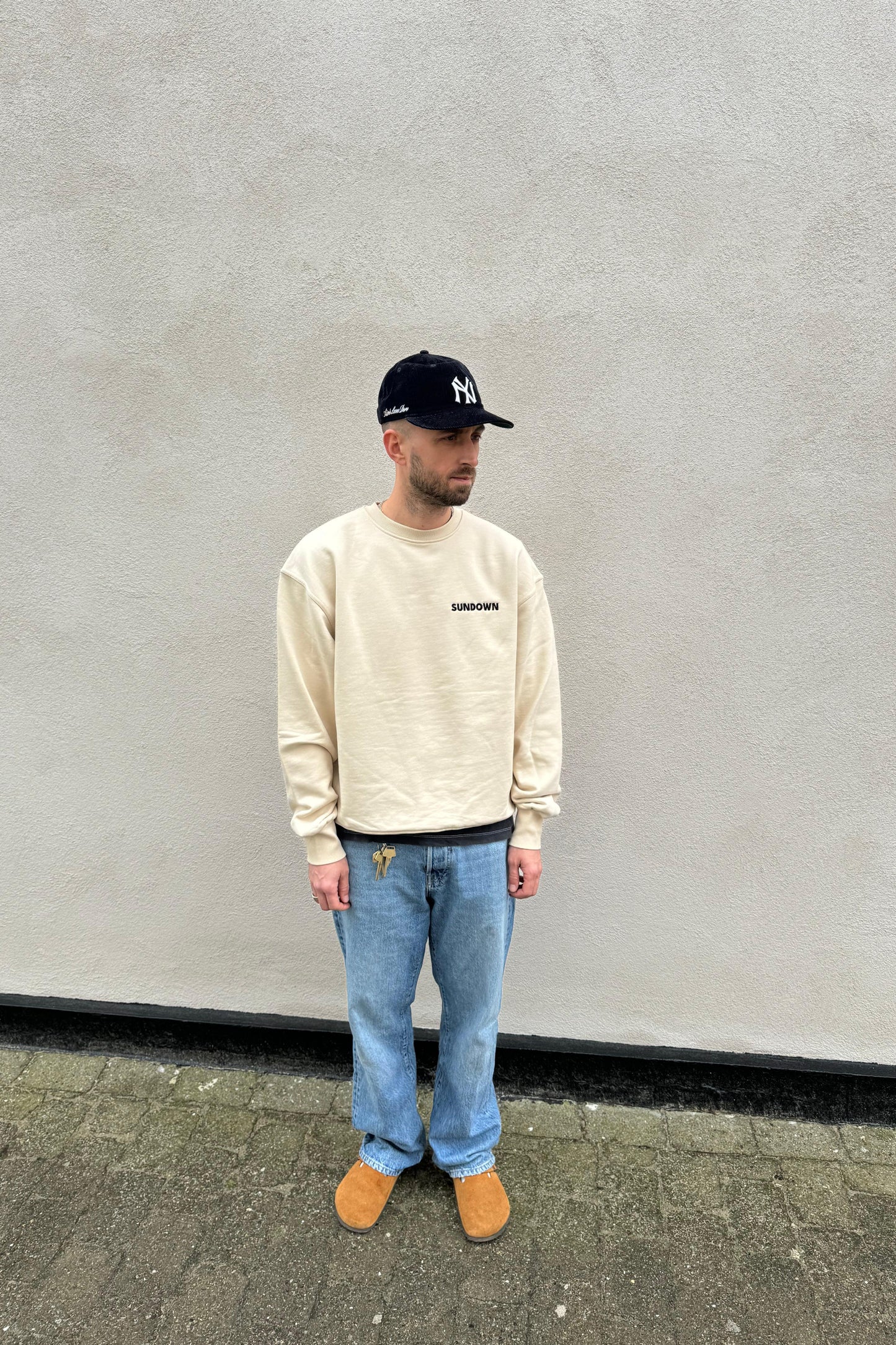SUNDOWN, Sunni Heavy Crewneck, Ecru