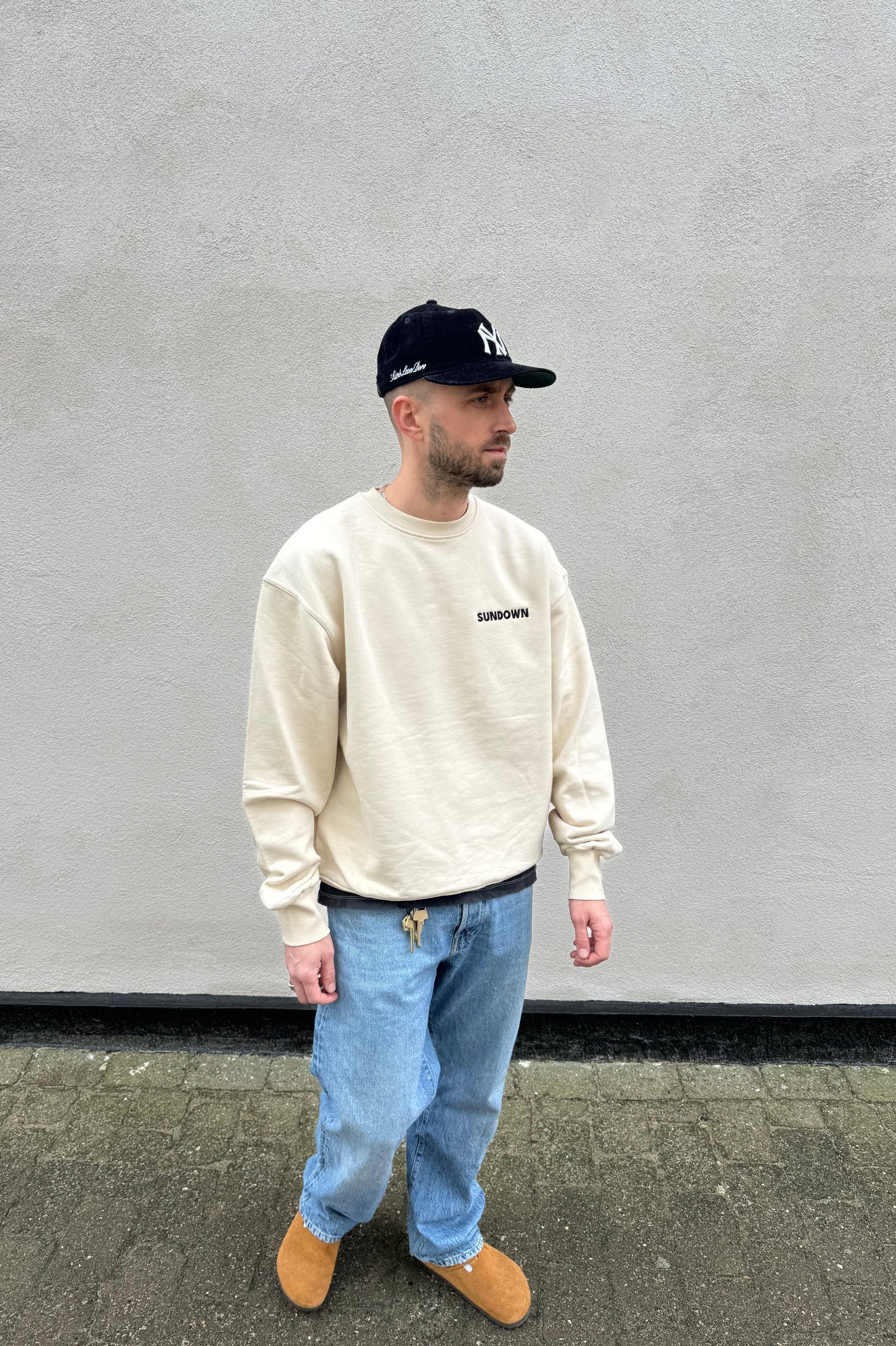 SUNDOWN, Sunni Heavy Crewneck, Ecru