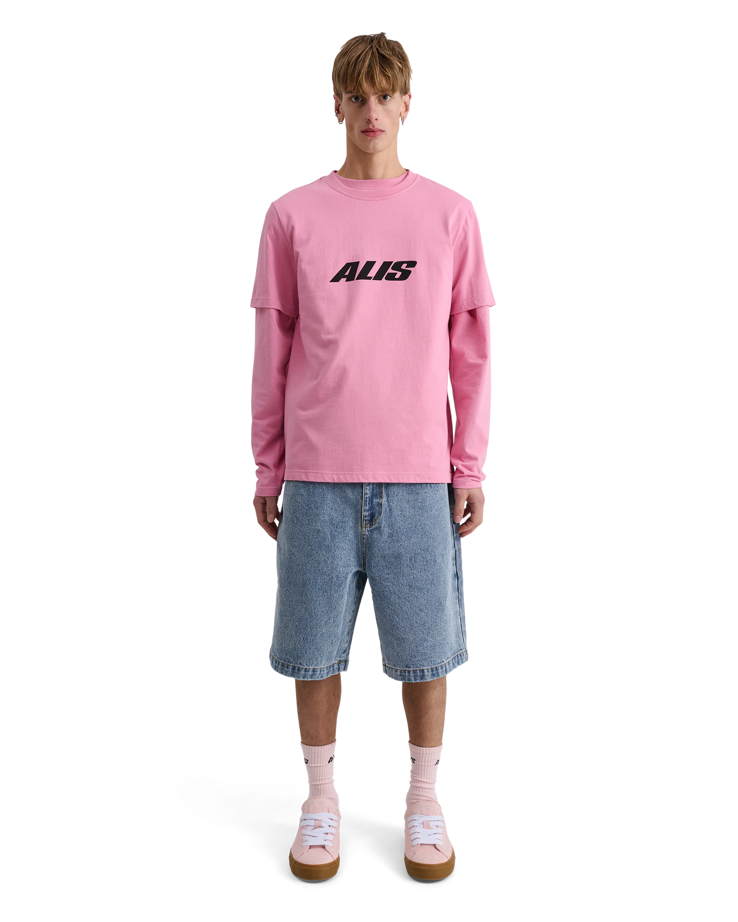 Alis, JERON ESSENTIAL T-SHIRT W/ CHEST LOGO, Pink