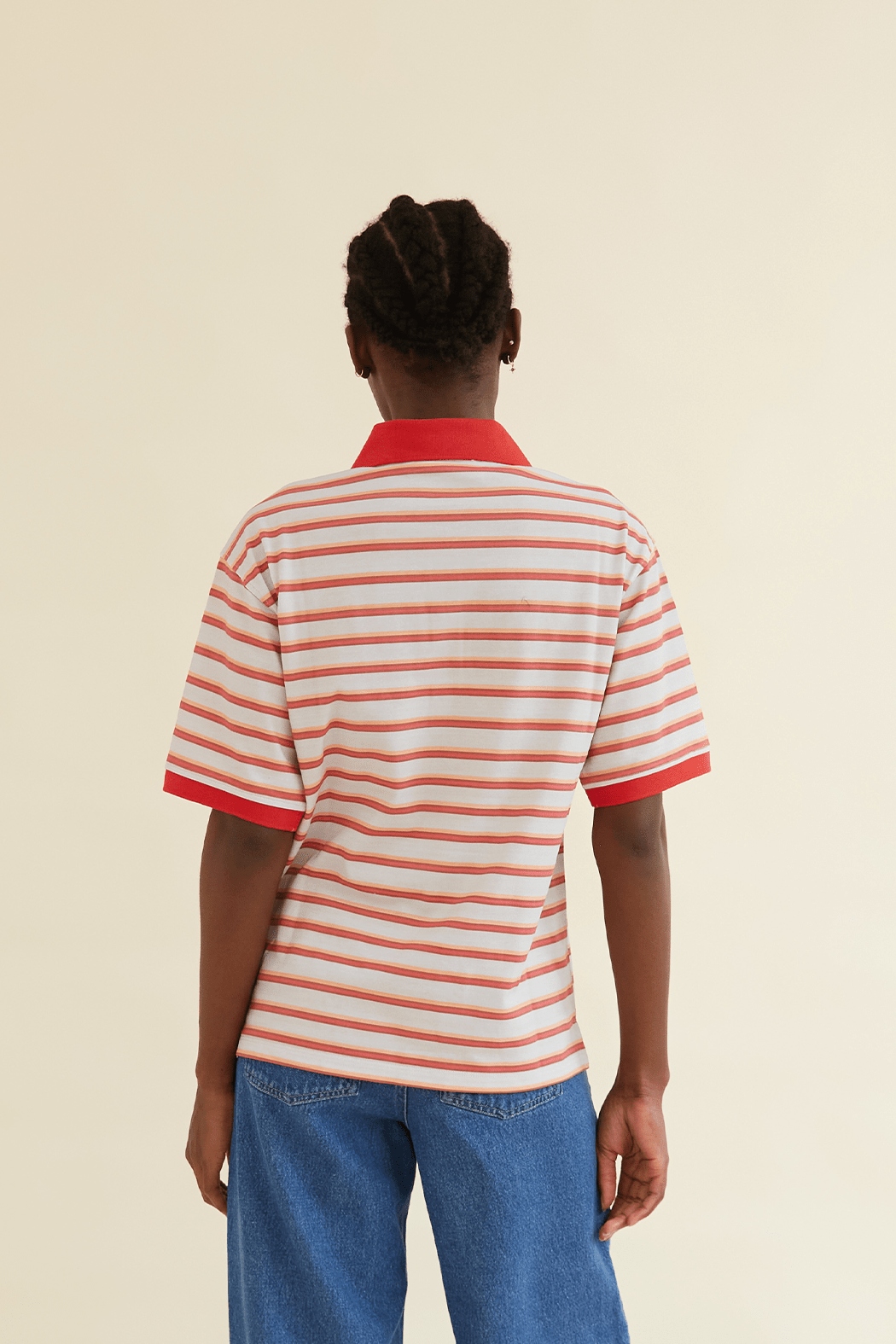 OpéraSPORT, Luna Unisex Polo, Rød striber