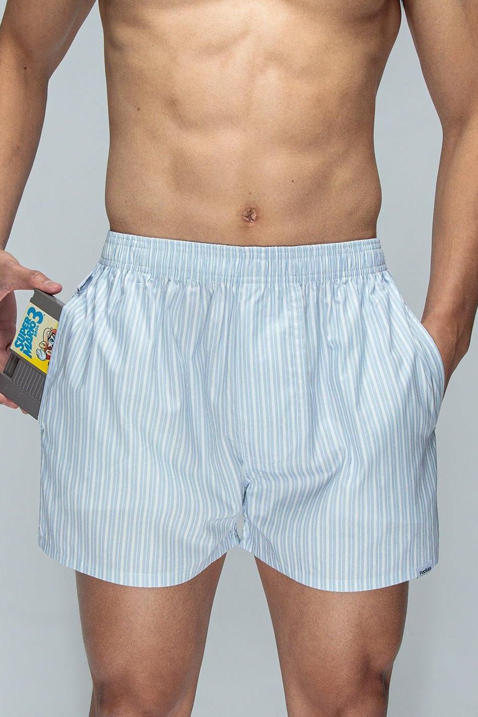 Pockies, Blue Doubles Boxer Shorts