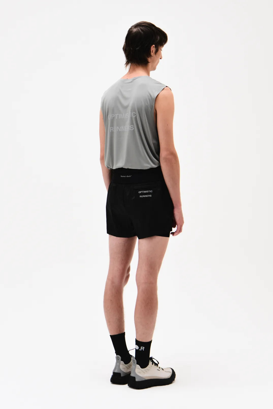 Optimistic Runners, Belt Bag, Black