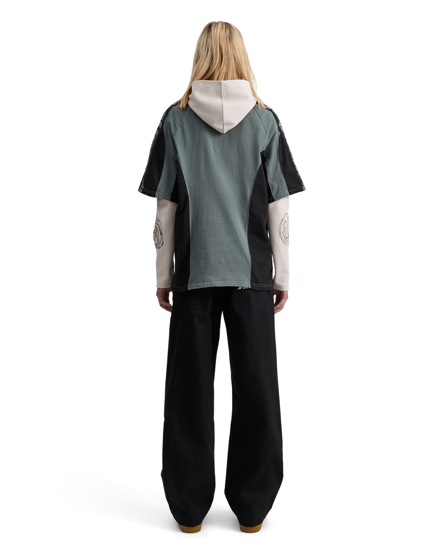 Alis, ALAIN POLO W/ GRAPHIC & LOGOBAND, Black & Grey