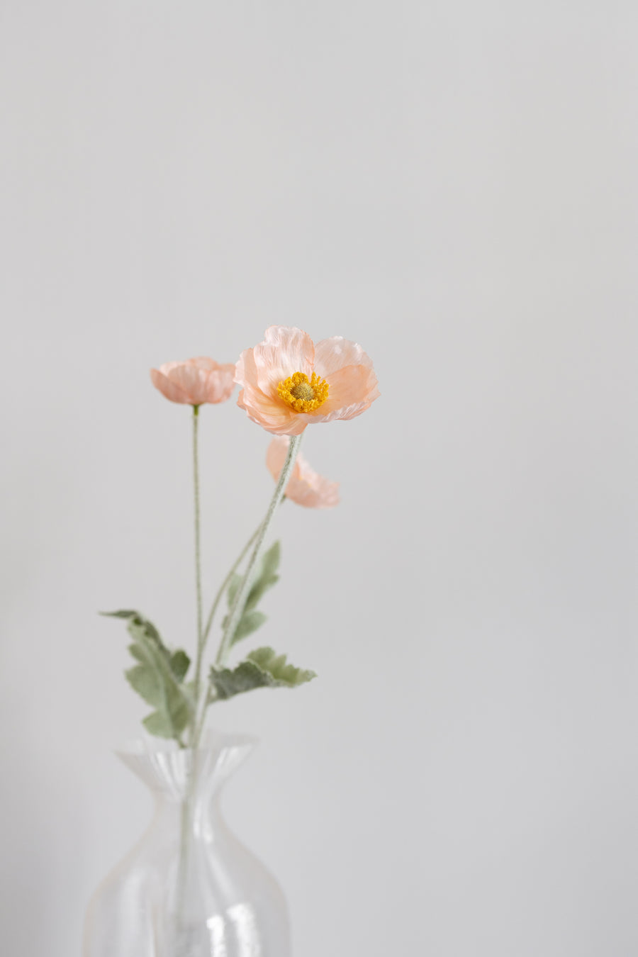 Bloom Objects, Kunstig Valmue, Ferskenfarve