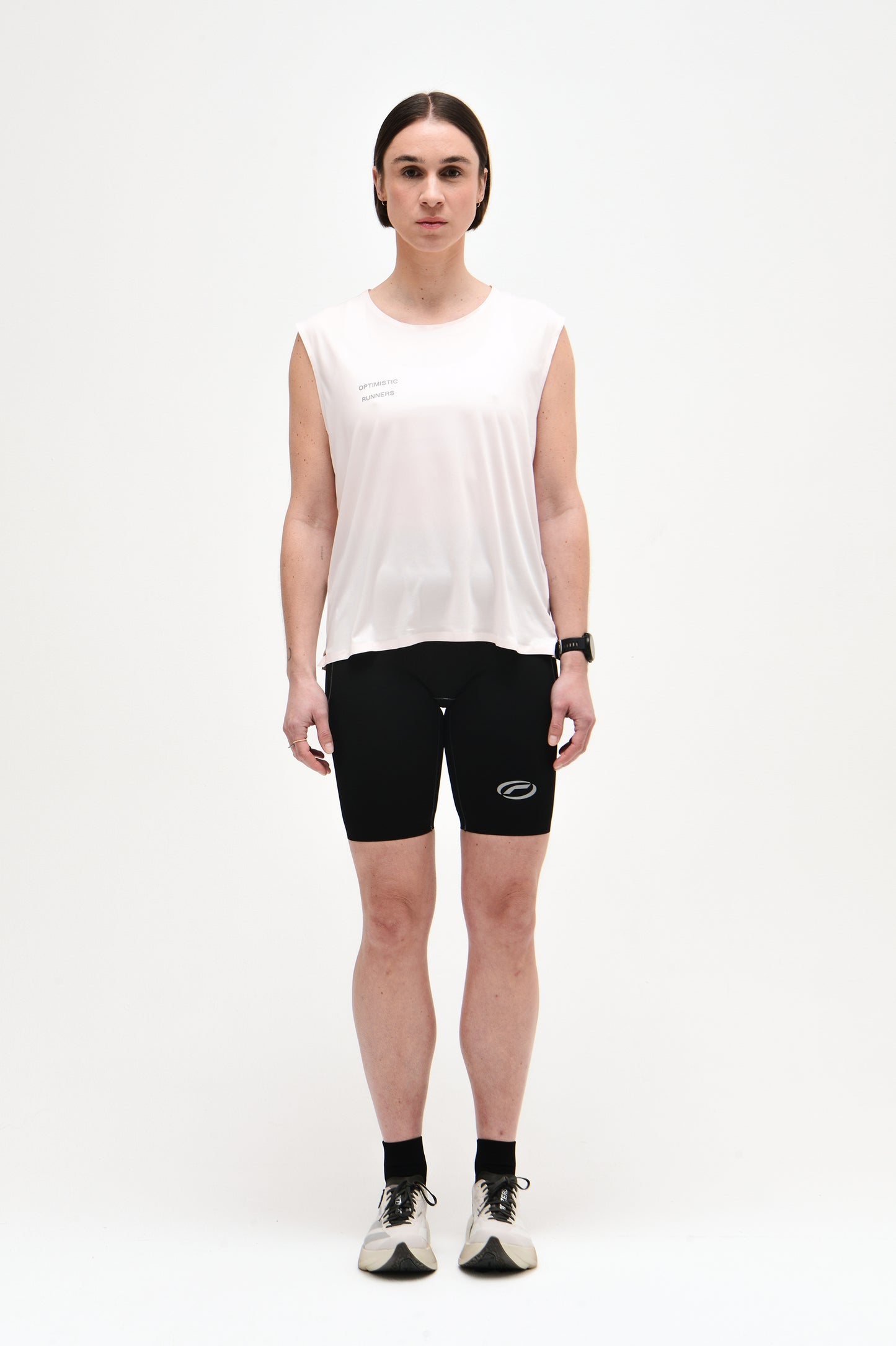 Optimistic Runners, Performance short tights, Black