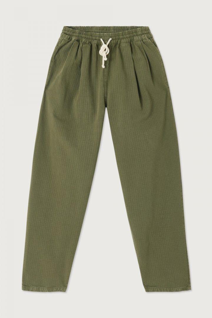 American Vintage, Women's trousers Rygybay, KHAKI