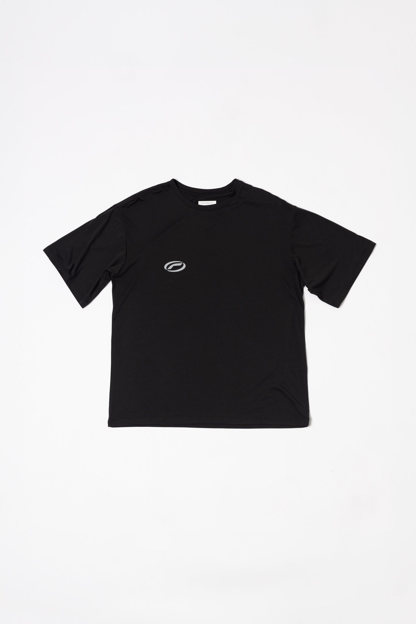 Optimistic Runners, Recycled oversized T-shirt, Black