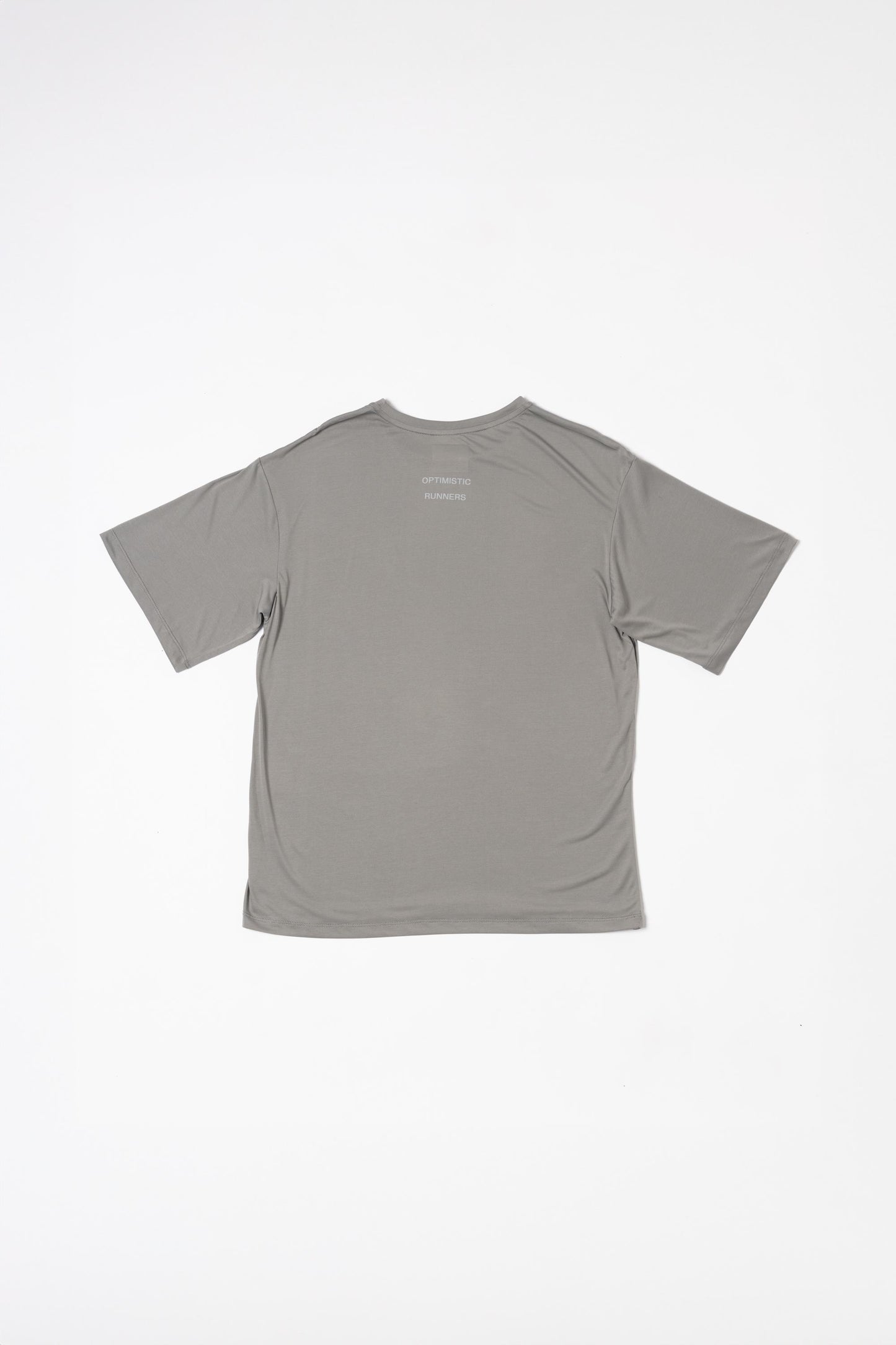 Optimistic Runners, Recycled oversized T-shirt, Graphite Grey