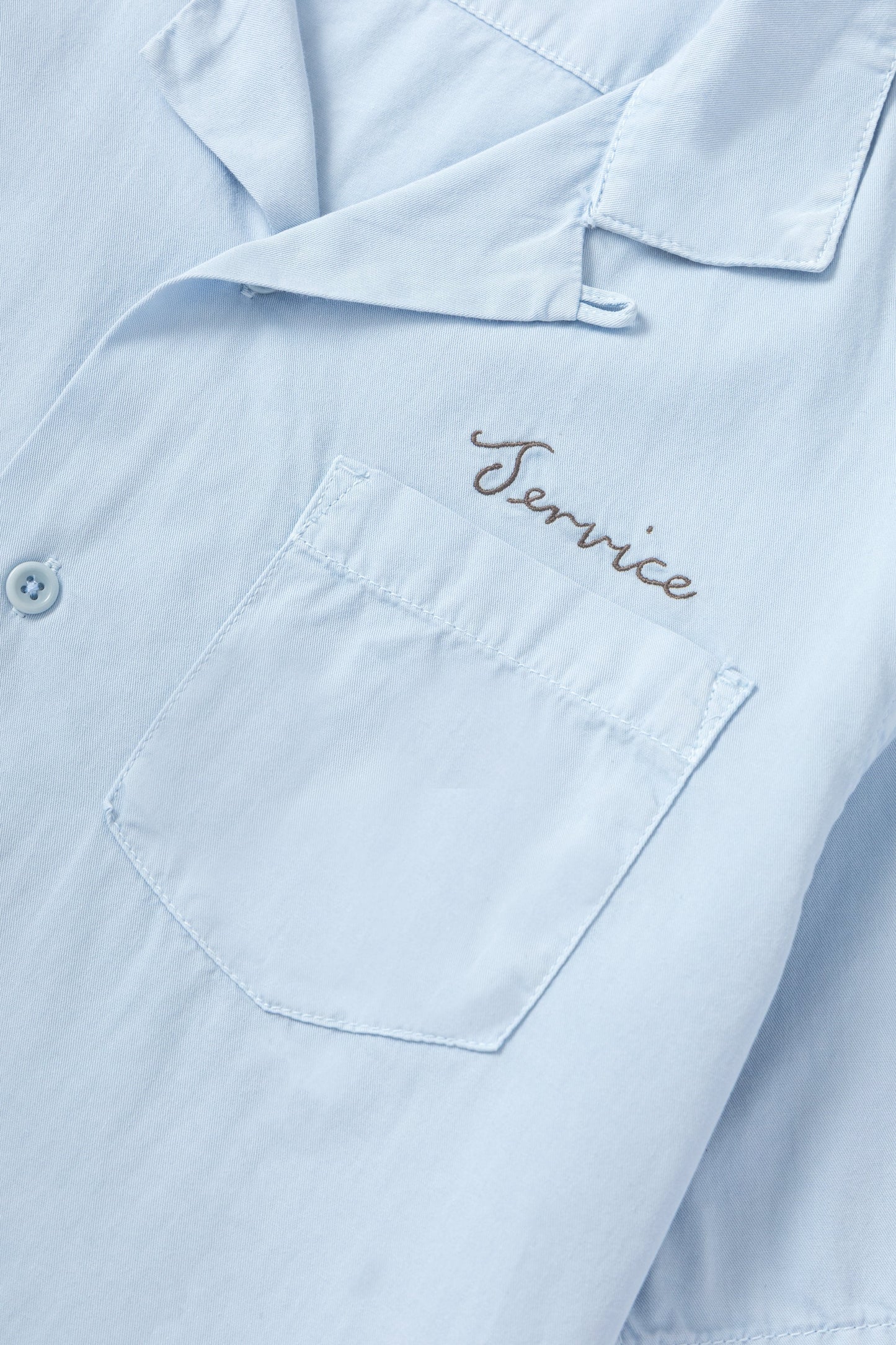 Service Works, Embroidered Resort Shirt, Powder